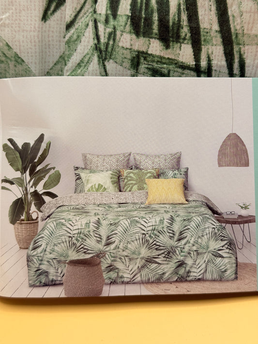 Ombre Home Urban Jungle Fern Quilt Cover Set – Queen 210 × 210cm