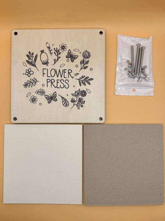 Wooden Flower Press Kit for Pressed Flowers & Leaves