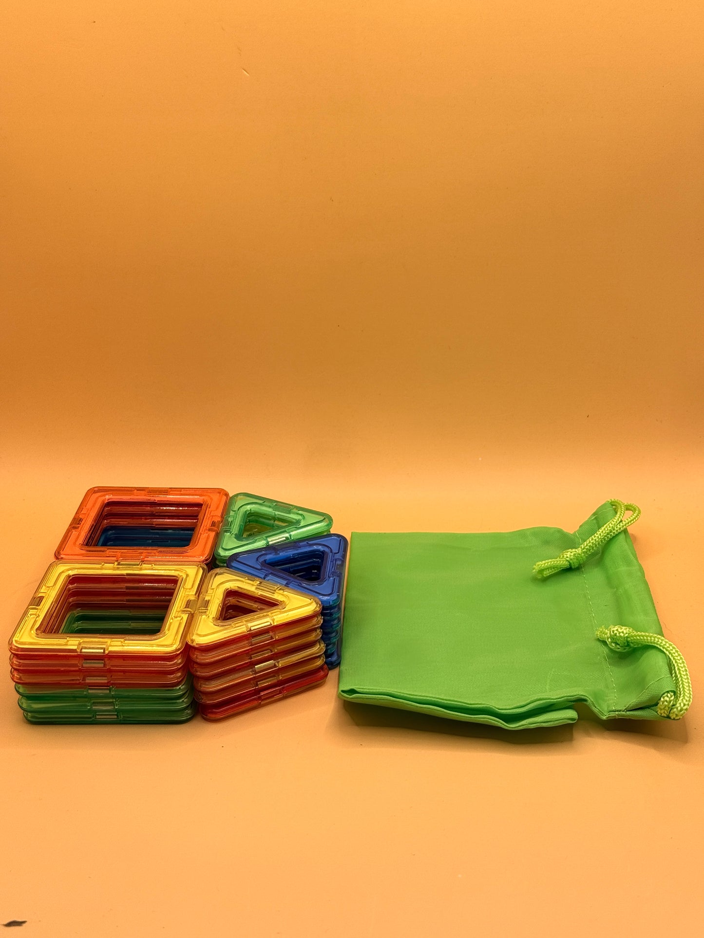Magnetic Building Tiles Set with Storage Bag