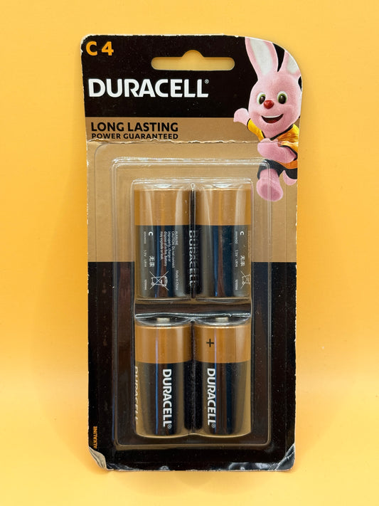 Duracell C4 Alkaline Batteries – Pack of 4