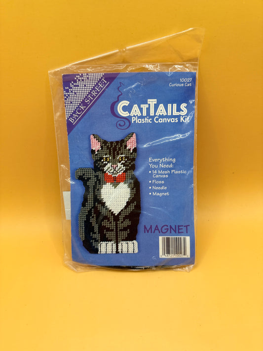 Back Street CatTails Plastic Canvas Kit – Curious Cat Magnet