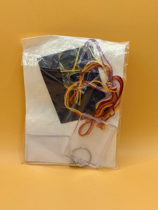 Needlecraft Magic Colourful Cross Stitch Key Tag Kit