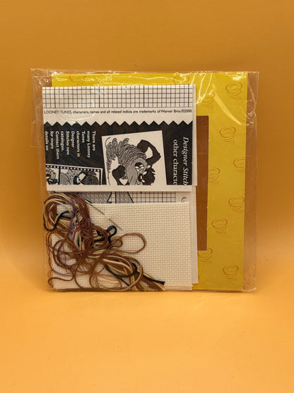Looney Tunes Taz Cross Stitch Kit and Mount