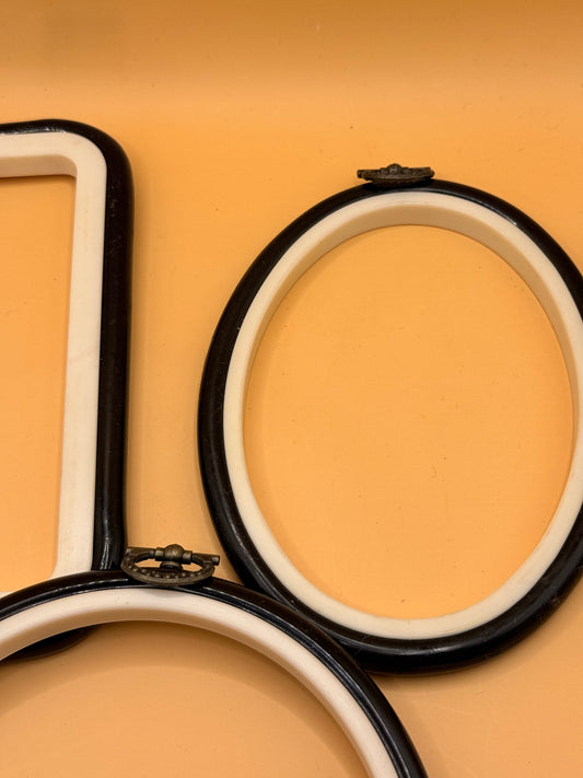 Small Embroidery Hoop Set – 3 Assorted Frames