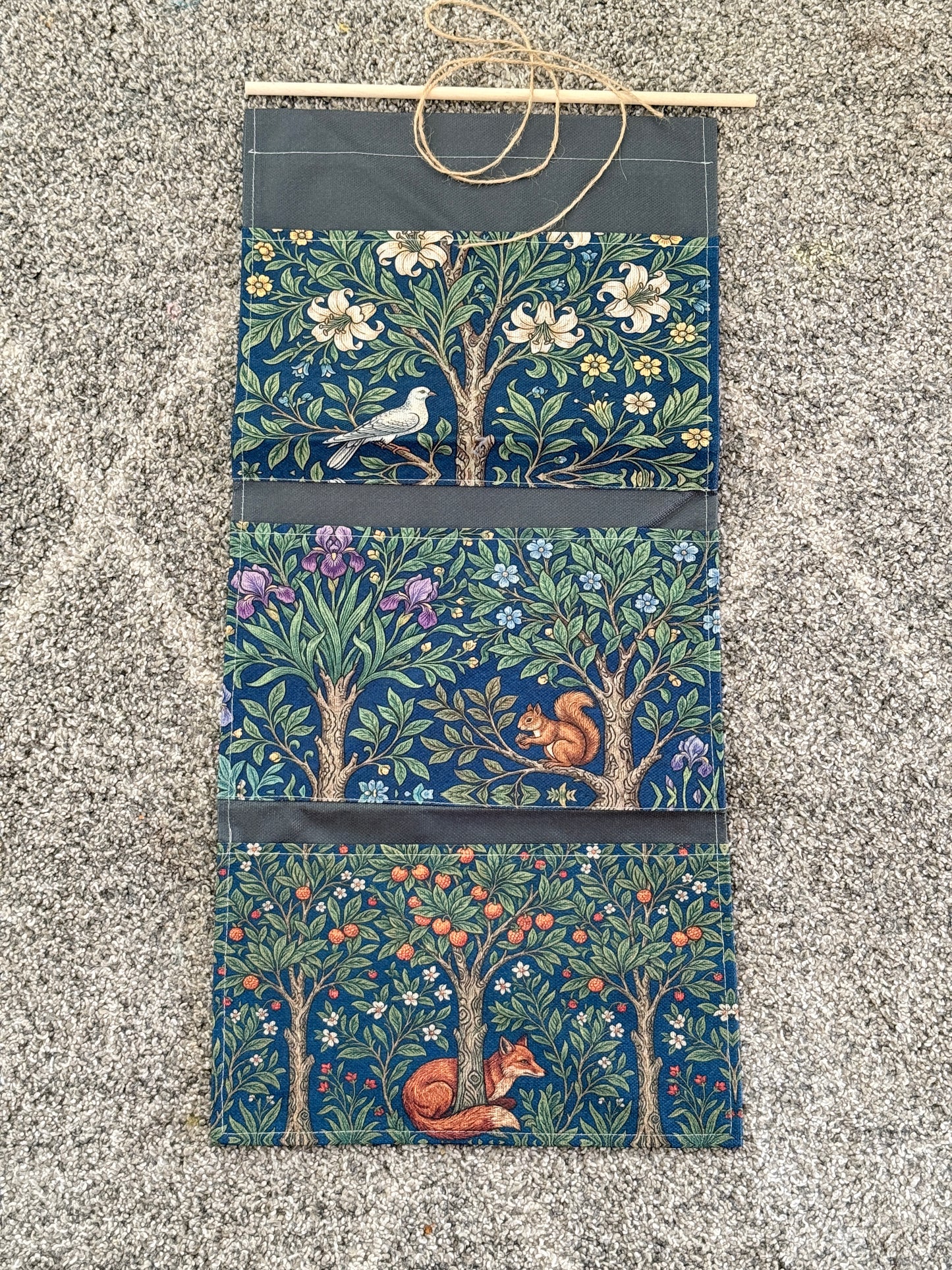 Woodland Fabric Wall Organiser