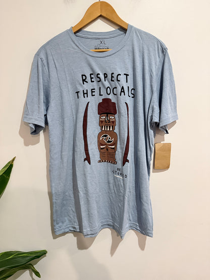 Stoked "Respect the Locals" Graphic T-Shirt Size XL
