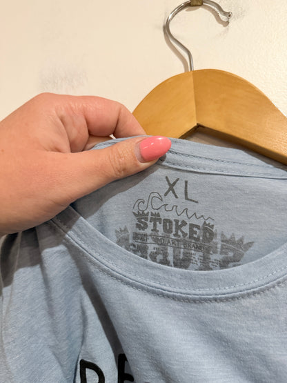 Stoked "Respect the Locals" Graphic T-Shirt Size XL