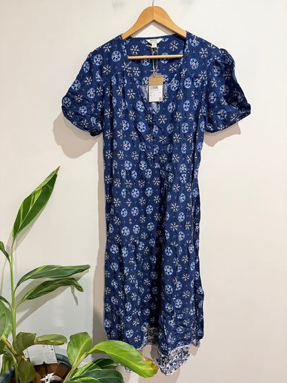 Mountain Warehouse Country to Coast Morocco Women's Midi Dress Dark Blue Size 16
