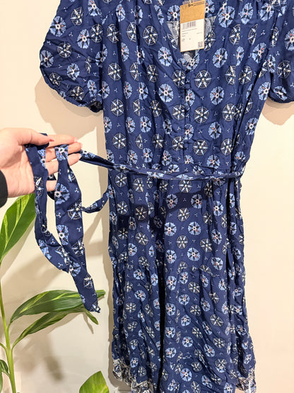 Mountain Warehouse Country to Coast Morocco Women's Midi Dress Dark Blue Size 16