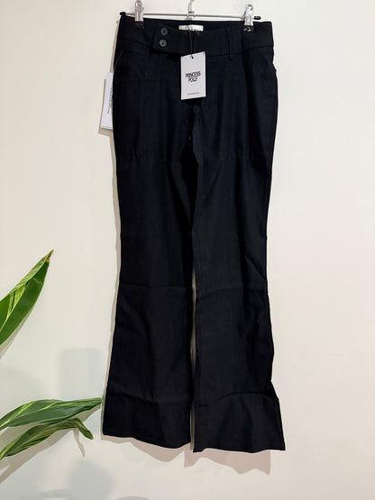 Princess Polly Kinkirk Flared Pants Black Size 8