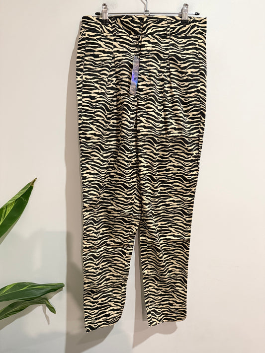 Daisy Street Zebra Print Trousers Size 12