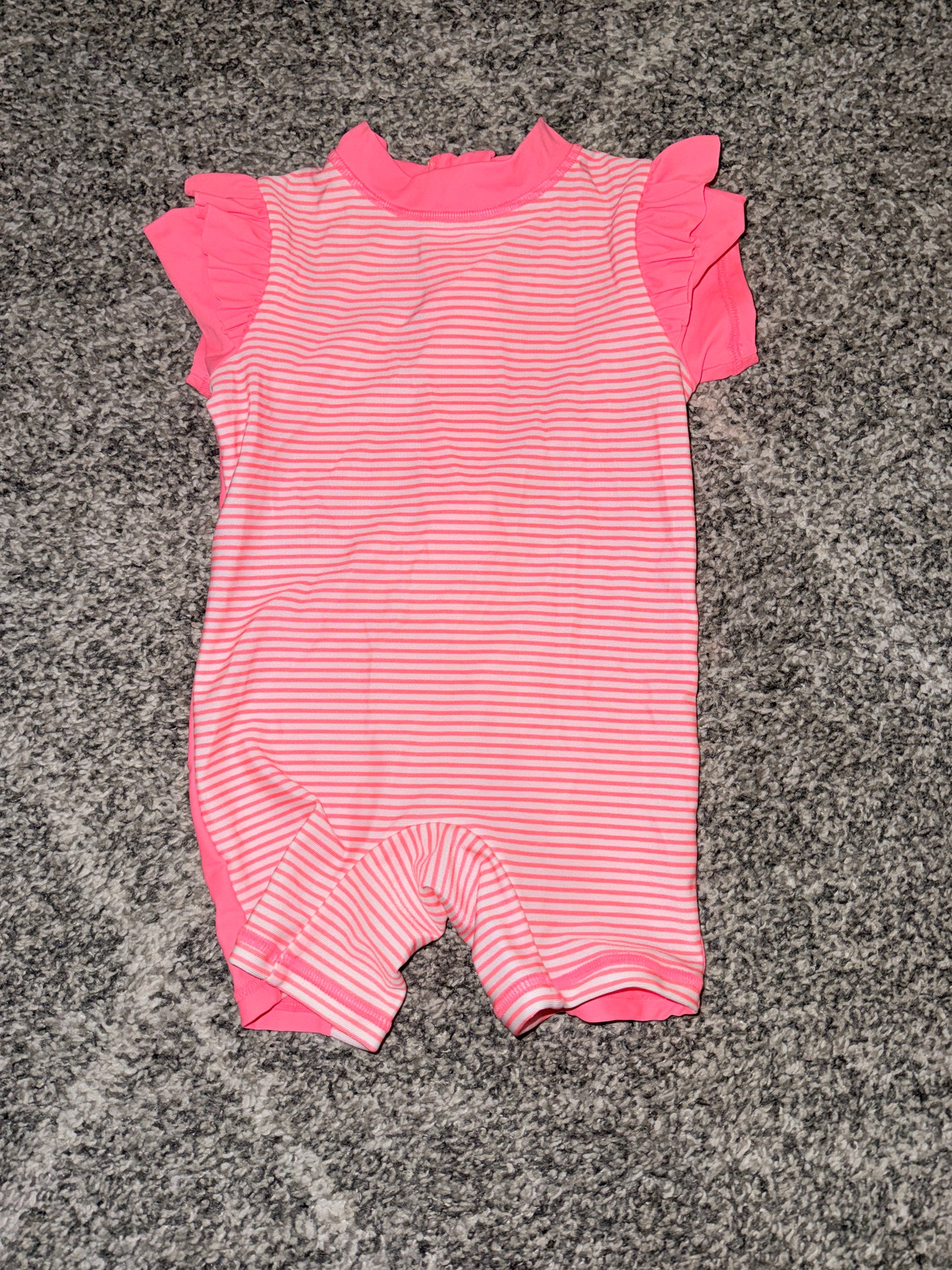Girls Short Sleeve One-Piece Rash Suit - Size 0