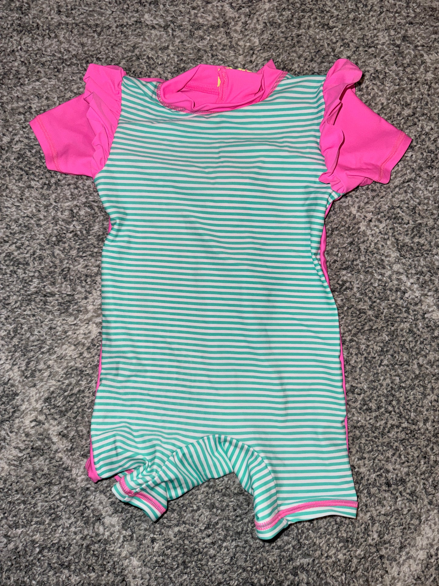 Girls Short Sleeve One-Piece Rash Suit - Size 0