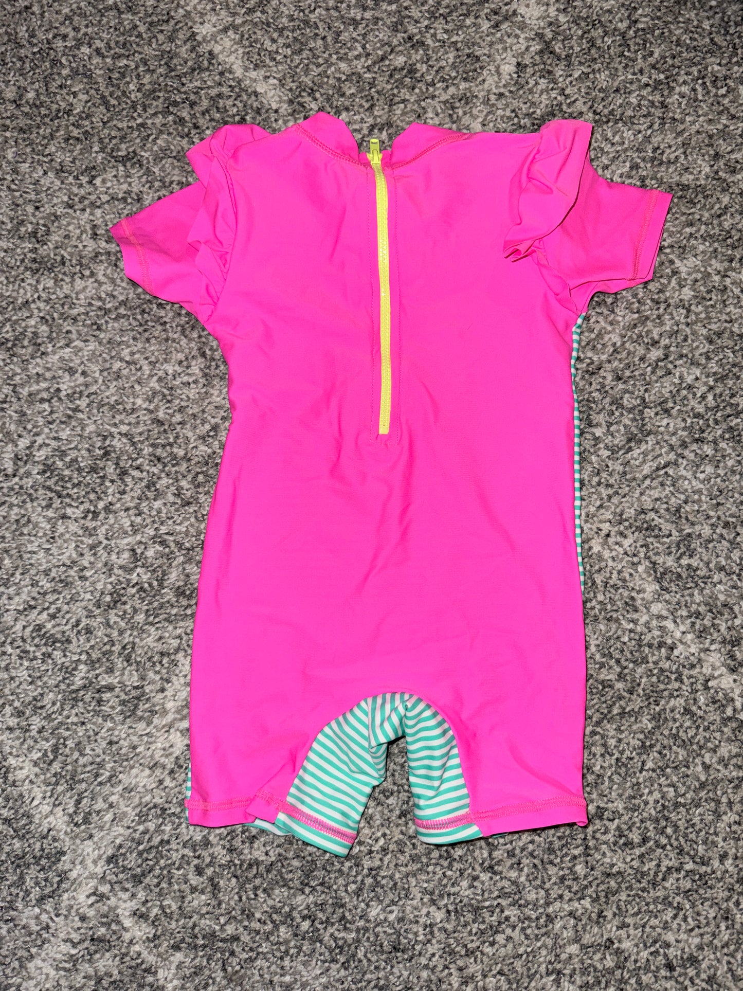 Girls Short Sleeve One-Piece Rash Suit - Size 0