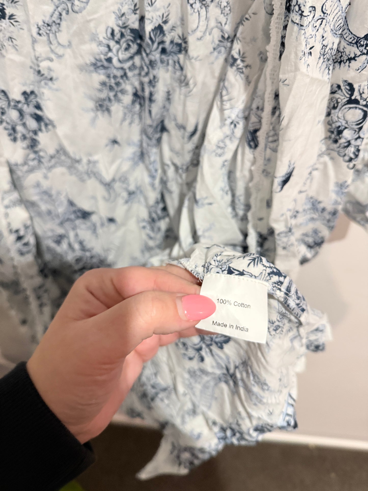 Printed Open Front Cotton Kimono