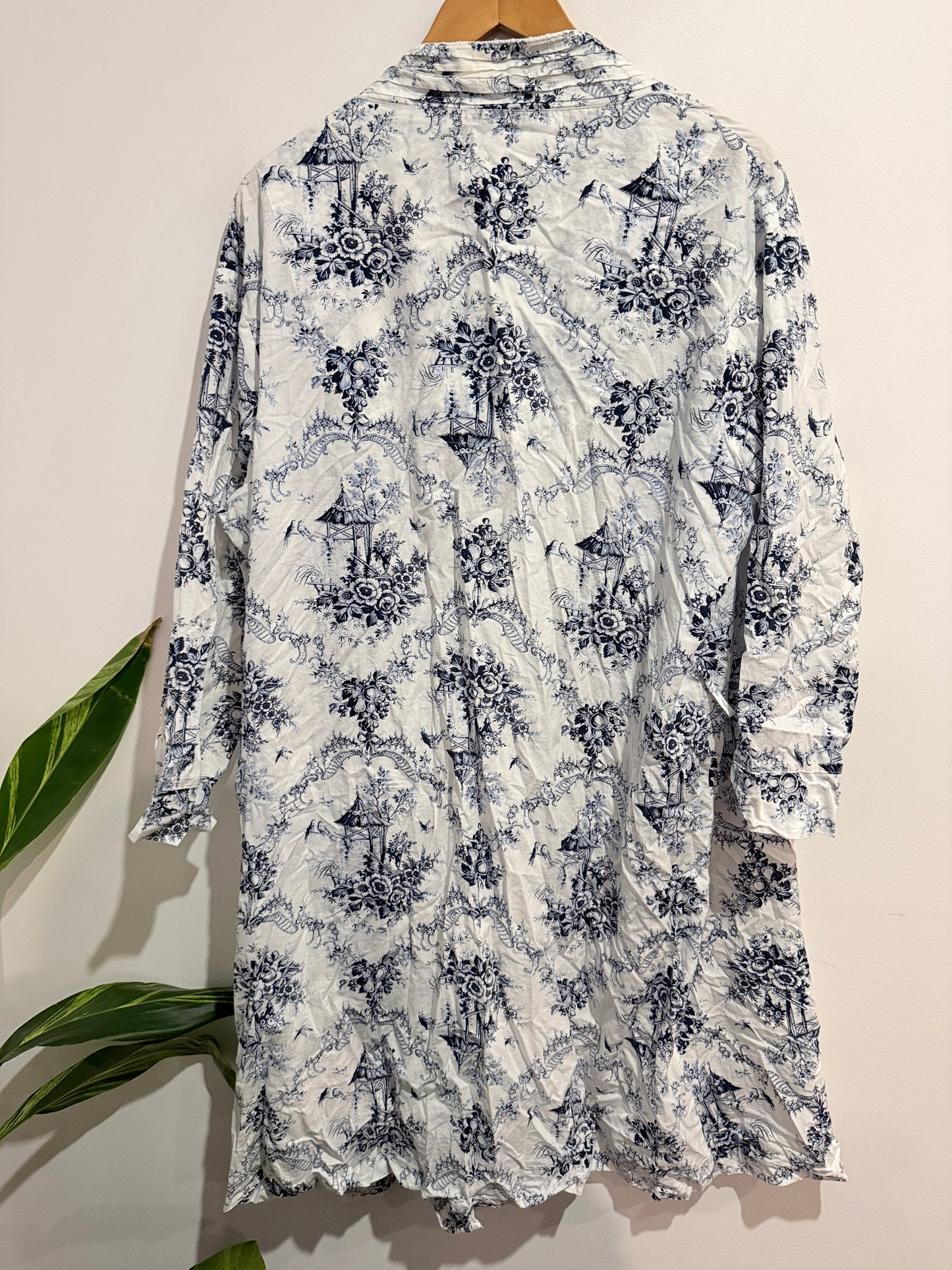 Printed Open Front Cotton Kimono