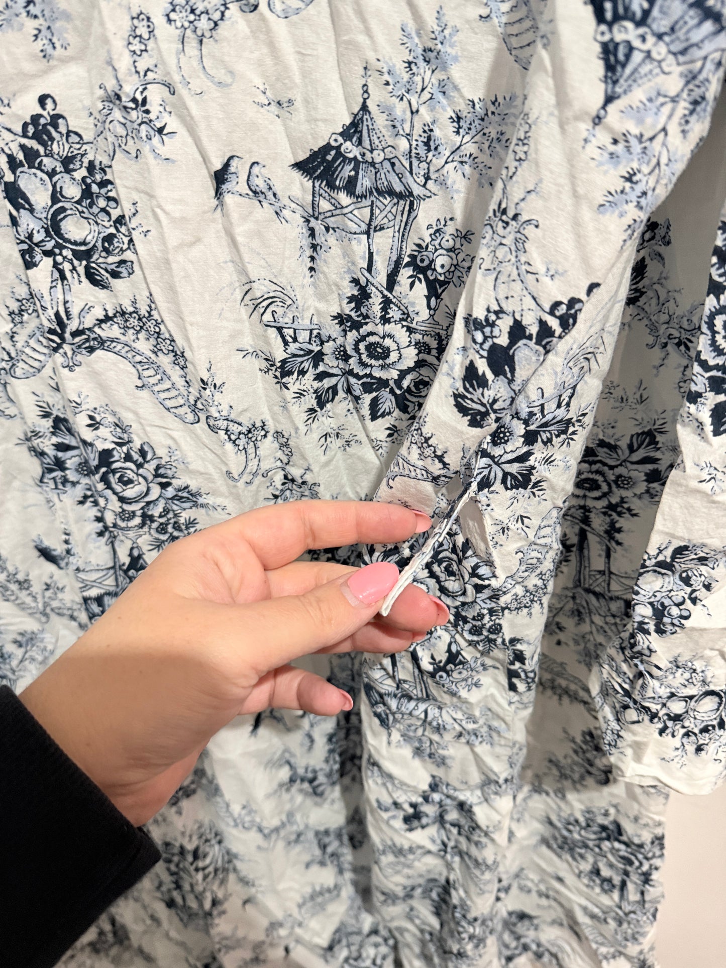 Printed Open Front Cotton Kimono