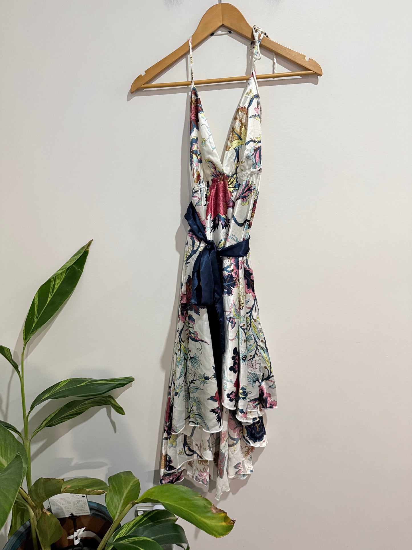 Honey Punch Floral Halter Dress - Size 8