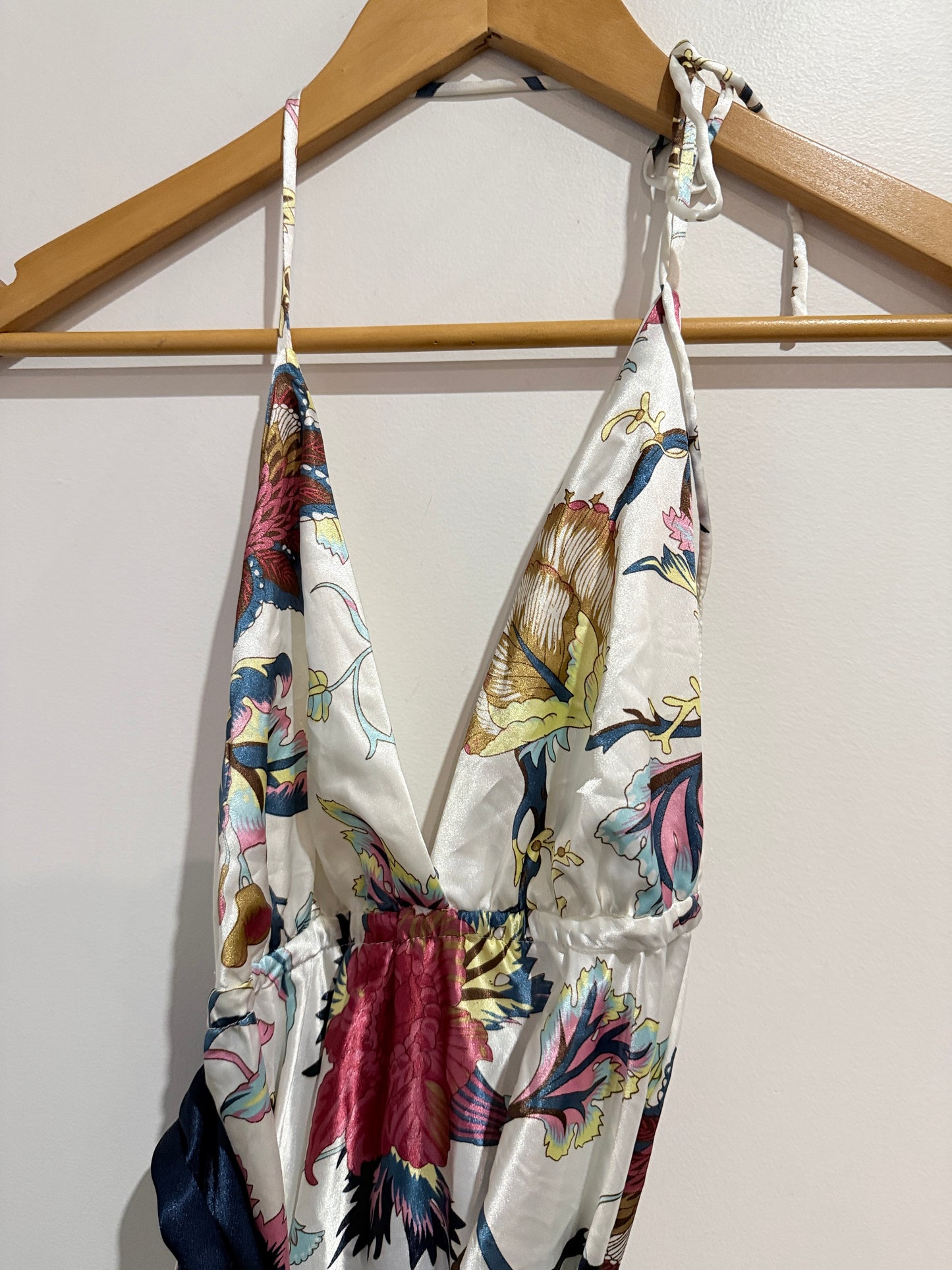 Honey Punch Floral Halter Dress - Size 8