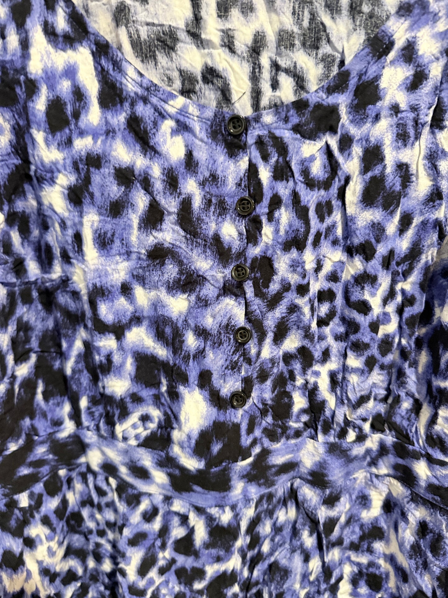 Animal Print Viscose Dress - 45cm u/arm