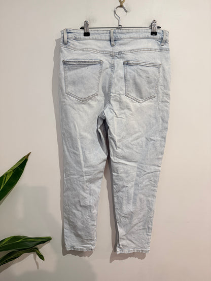 Dotti Denim Distressed Light Wash Jeans - Size 12