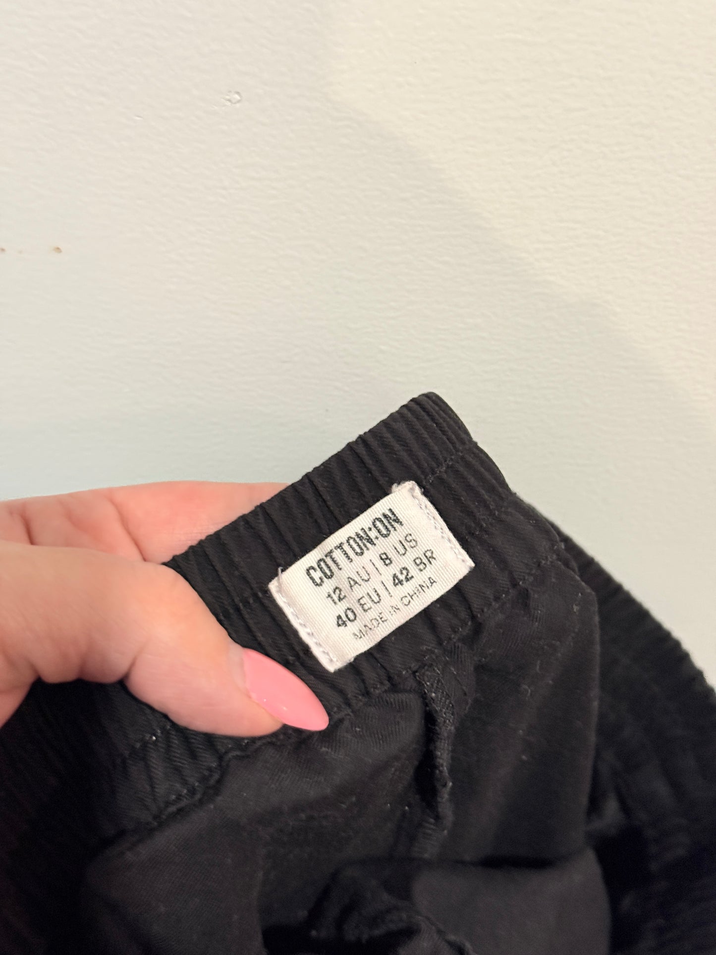 Cotton On Black Wide-Leg Pants - 12