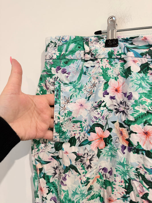 Emerge Floral Print Pants - Size 14