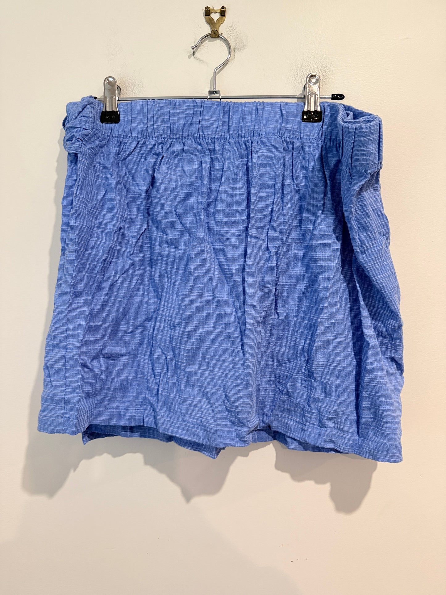 Anko Blue Textured Wrap Skirt - Size 16