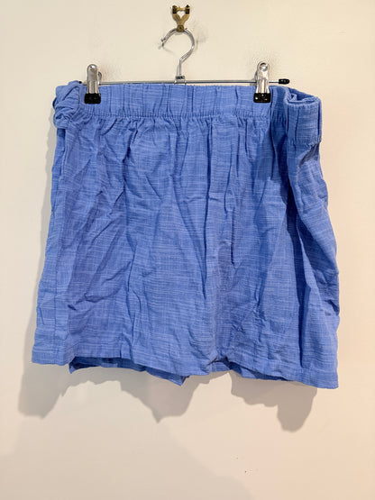 Anko Blue Textured Wrap Skirt - Size 16
