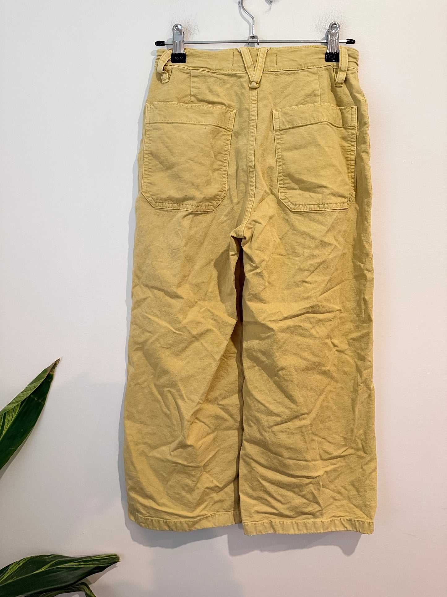 Point Sur Wide Leg Pants - Mustard Yellow - Size 24 / 66cm Waist