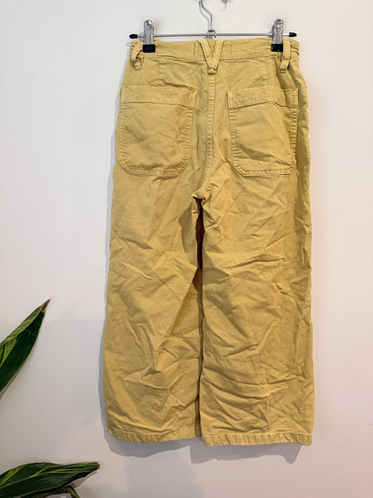 Point Sur Wide Leg Pants - Mustard Yellow - Size 24 / 66cm Waist