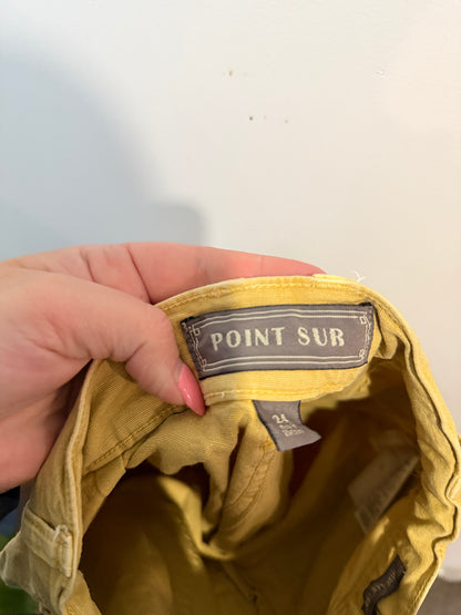 Point Sur Wide Leg Pants - Mustard Yellow - Size 24 / 66cm Waist