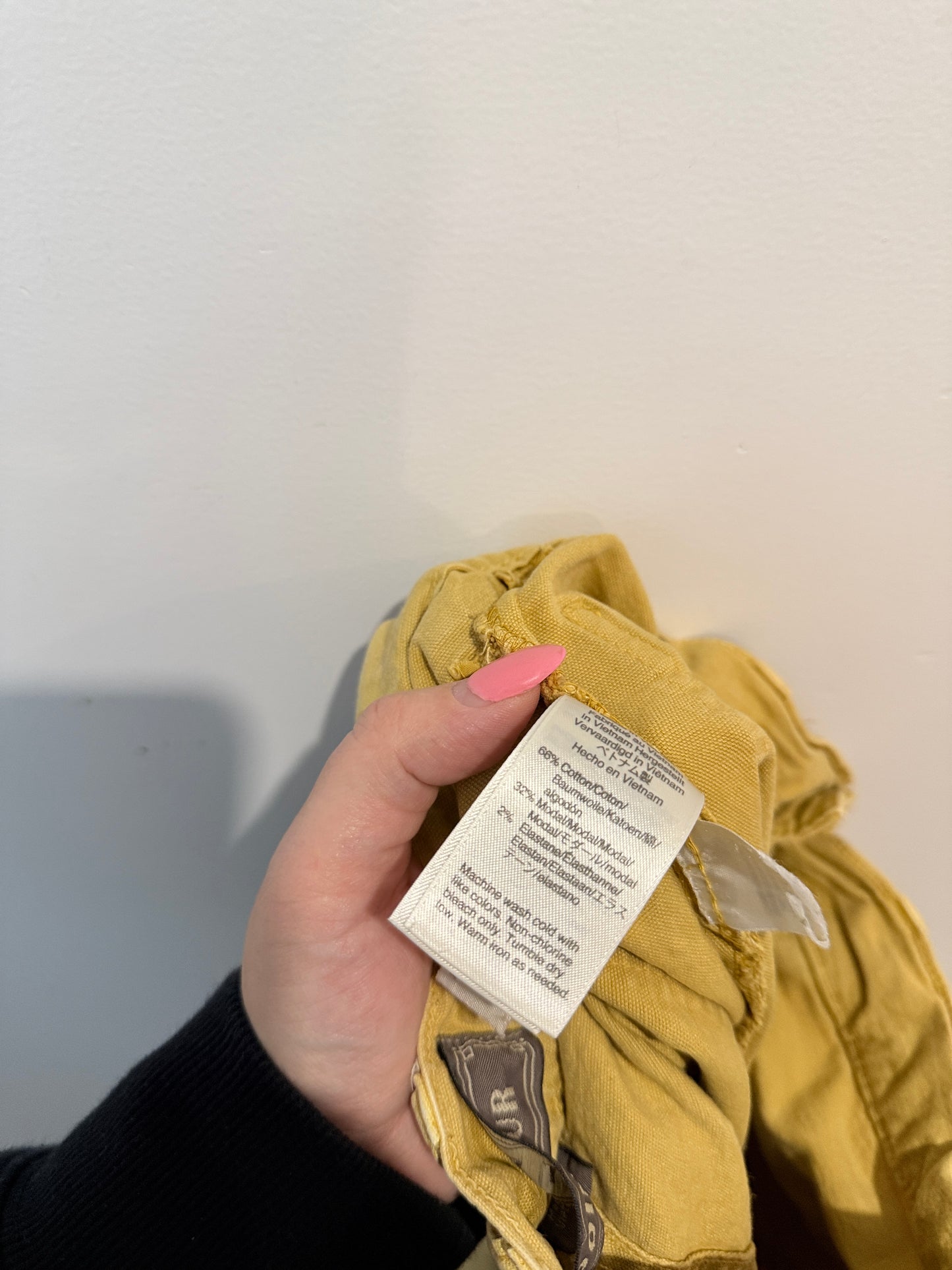 Point Sur Wide Leg Pants - Mustard Yellow - Size 24 / 66cm Waist