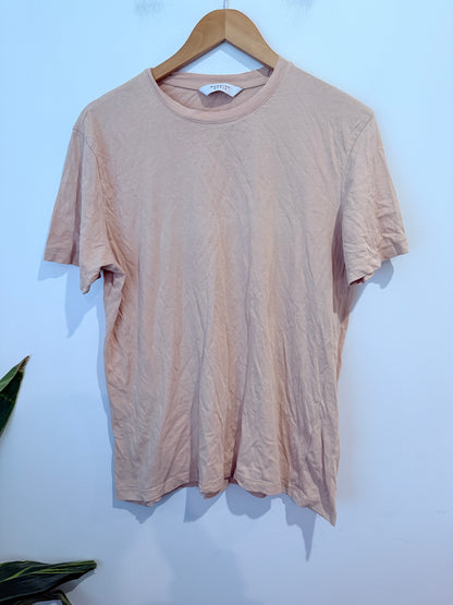 Working Style Basic T-Shirt - Beige - Size L
