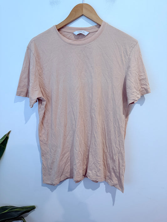 Working Style Basic T-Shirt - Beige - Size L