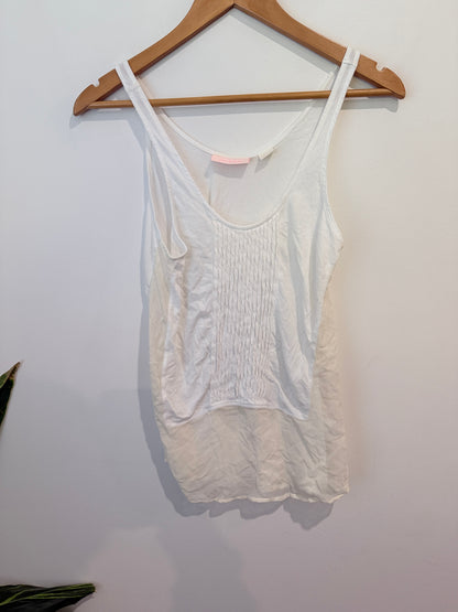 Sass & Bide Cotton Silk Tank Top - White - Size XXS