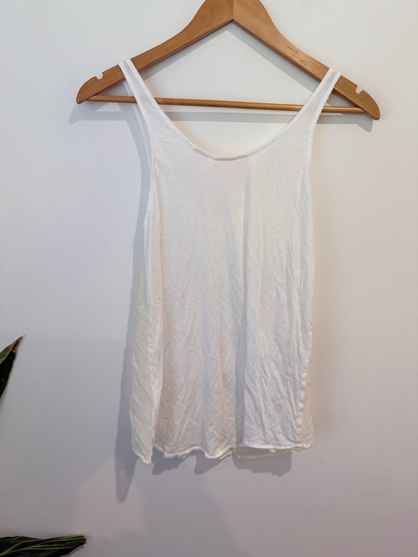 Sass & Bide Cotton Silk Tank Top - White - Size XXS
