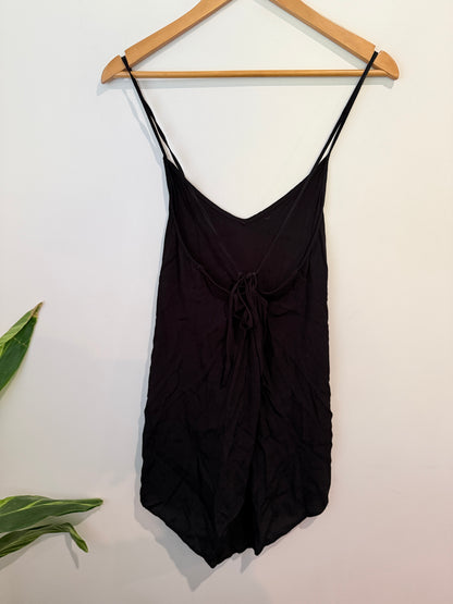 Forever 21 Rayon Slip Dress - Black - Size S