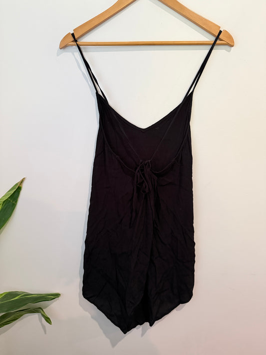 Forever 21 Rayon Slip Dress - Black - Size S