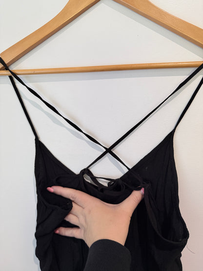 Forever 21 Rayon Slip Dress - Black - Size S