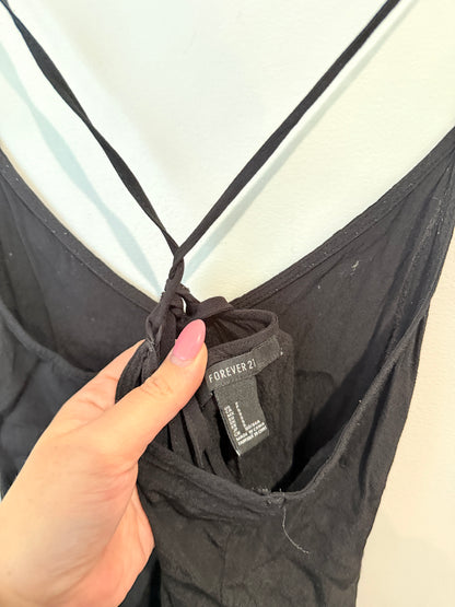 Forever 21 Rayon Slip Dress - Black - Size S