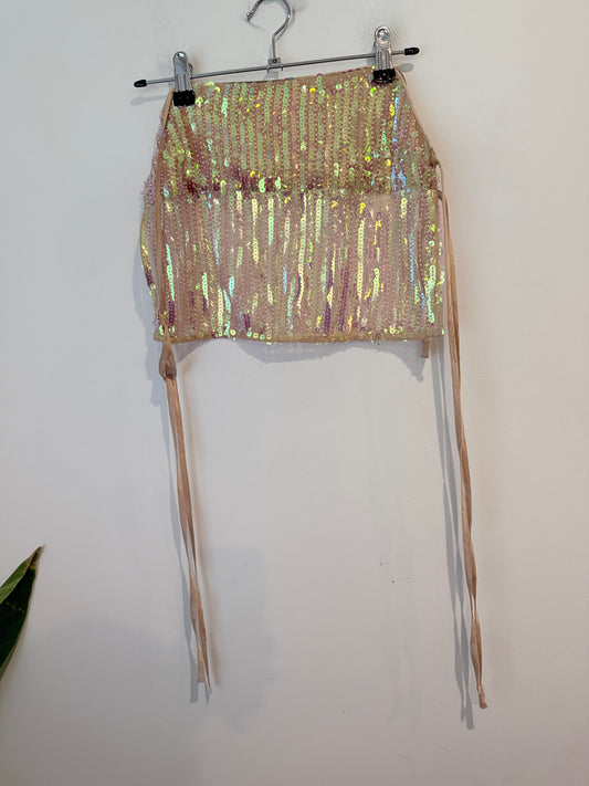 Hansen & Gretel Tie Back Sequin Top - Size S