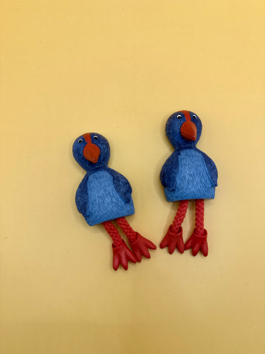 Set of 2 Pūkeko Bird Fridge Magnets