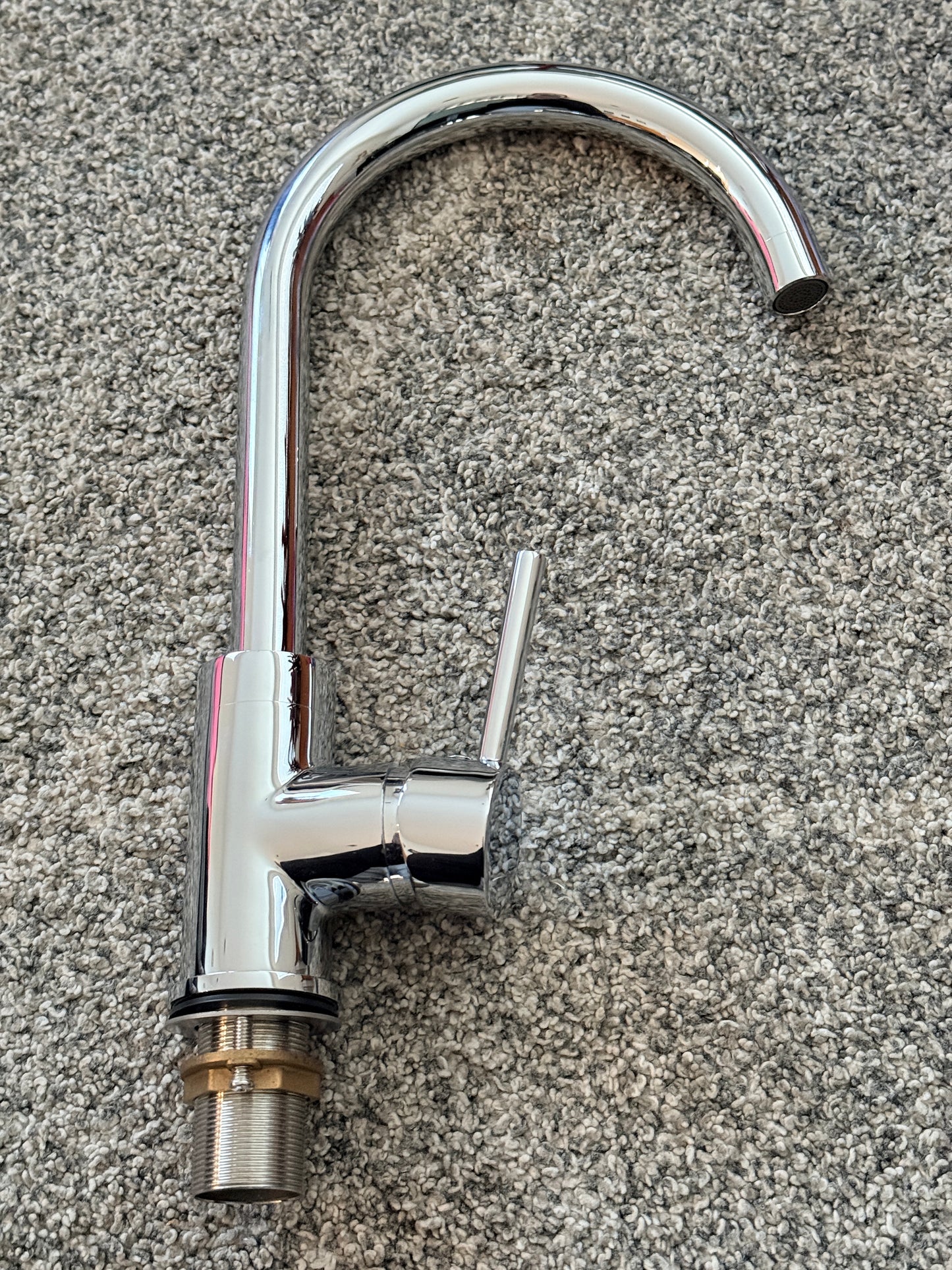 Watermark Chrome Gooseneck Kitchen Mixer Tap – Single Lever