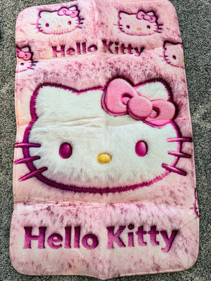 Hello Kitty Pink Plush Floor / Bath Mat – 49cm x 78cm