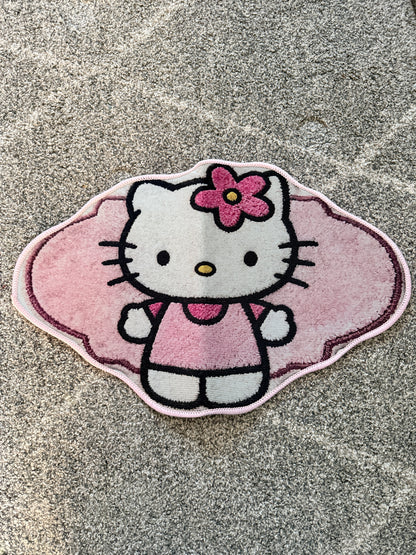 Hello Kitty Pink Cloud-Shaped Mat – 36cm x 58cm