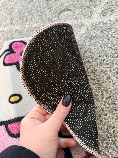 Hello Kitty Pink Cloud-Shaped Mat – 36cm x 58cm