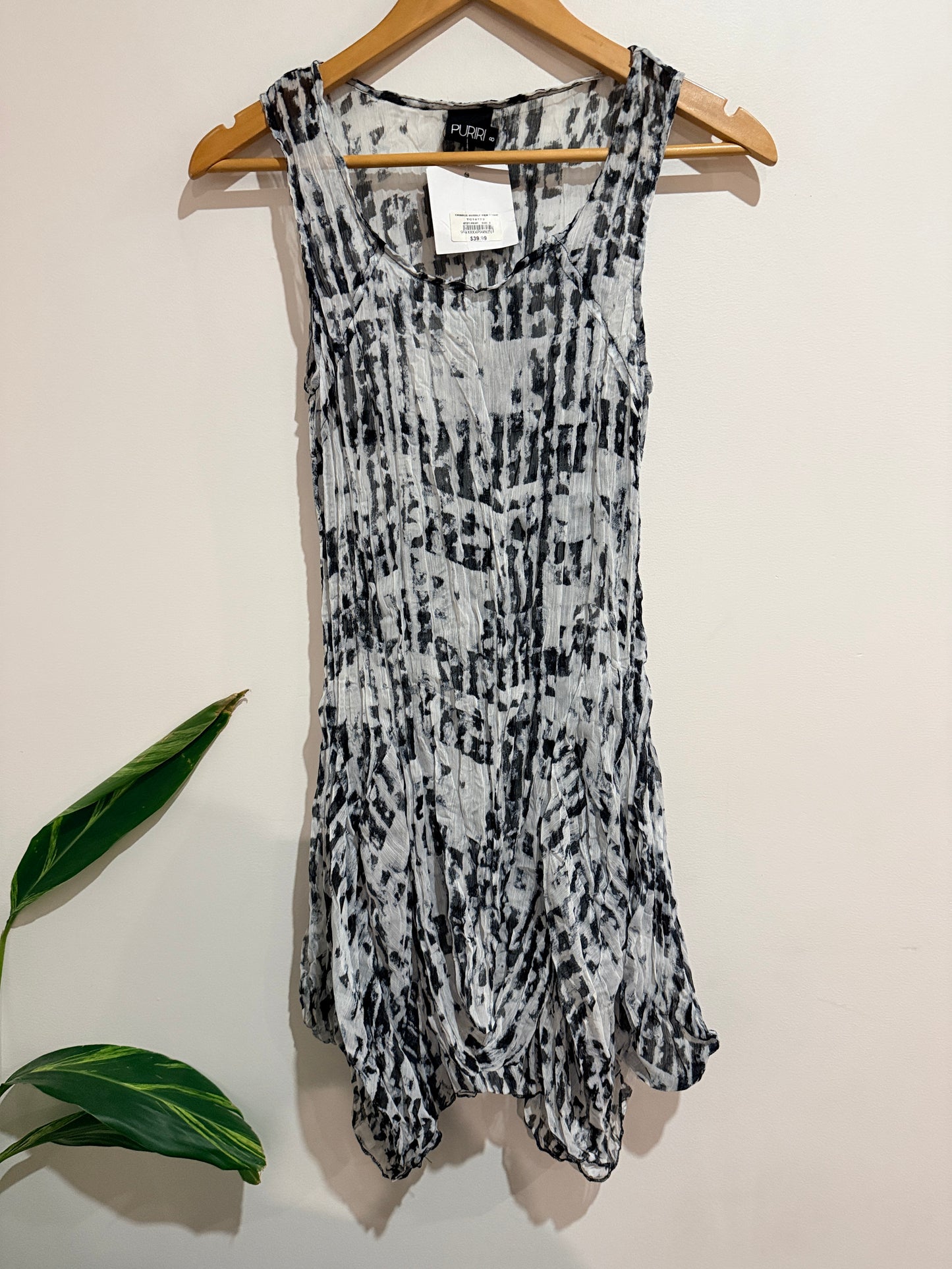 Puriri Crinkle Tunic - Size 8