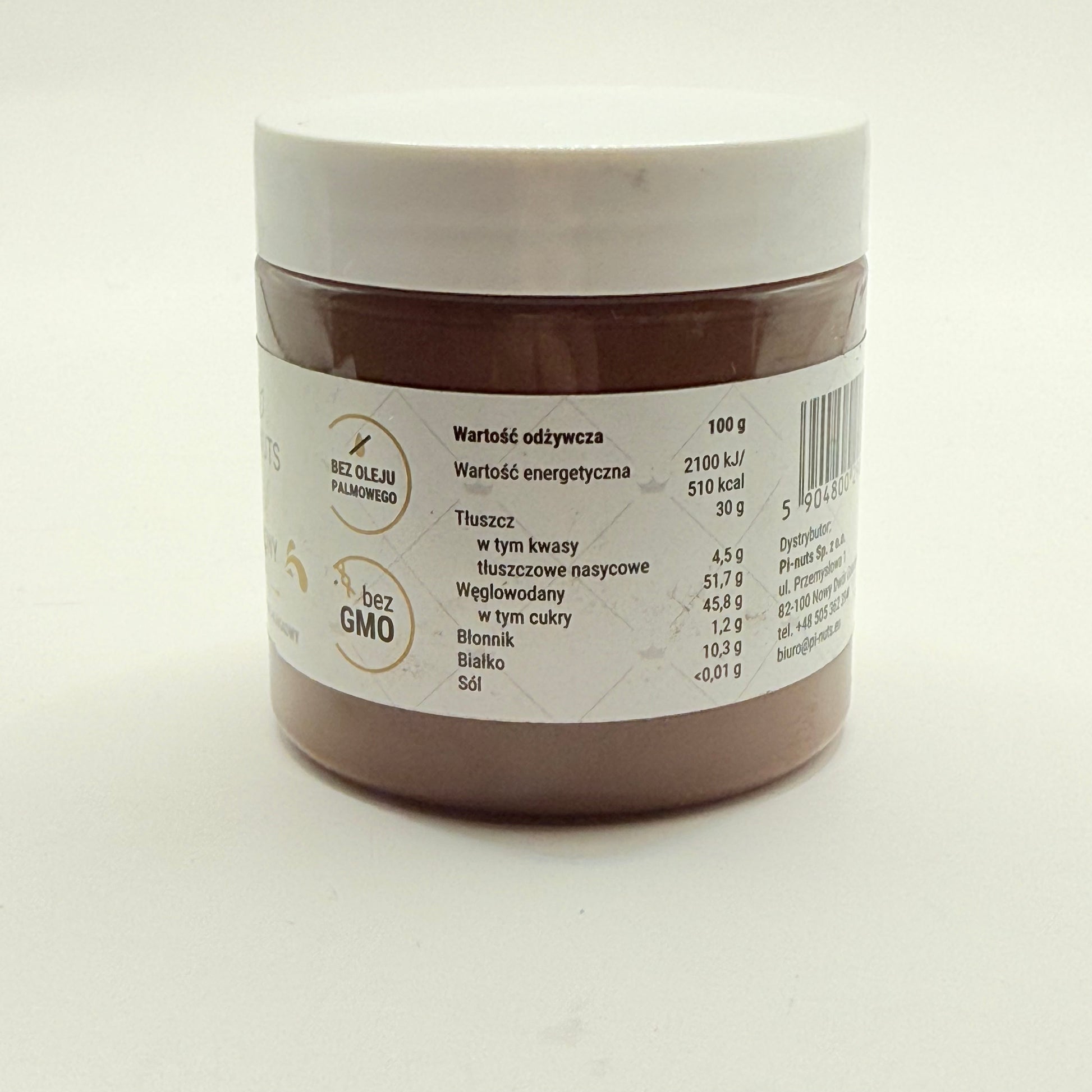 Pi-nuts król laskowy hazelnut-cocoa cream - 100g - nut butters health and wellness