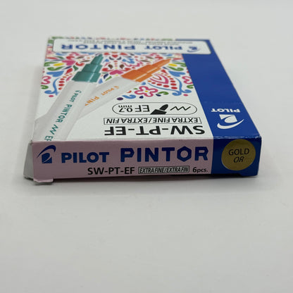 Pilot Pintor Gold Marker x6 Pens